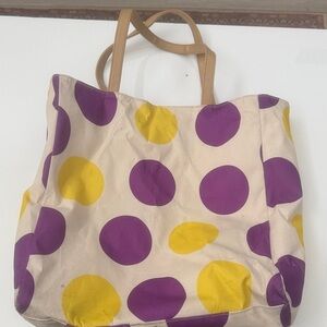 Colorful Polka Dot Tote Bag